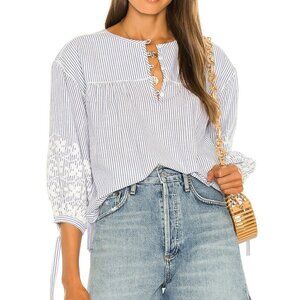 Cleobella | Camber Blouse in Mirage Stripe